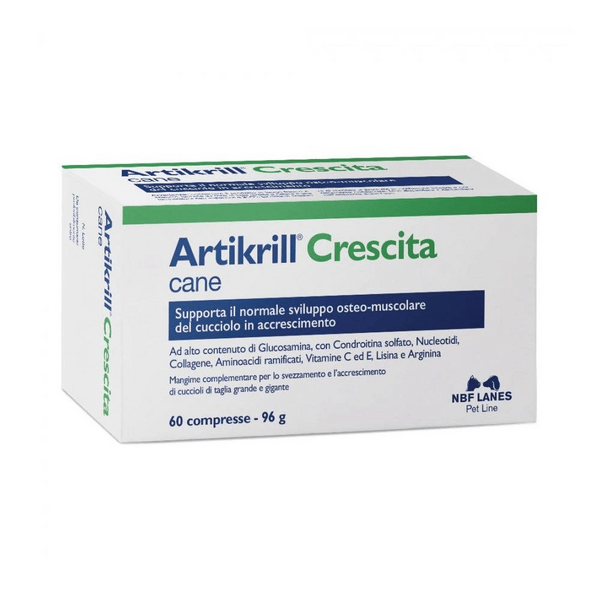 Artikrill Crescita Mangime per Cuccioli di Taglia Grande 60 compresse — confronto prezzi