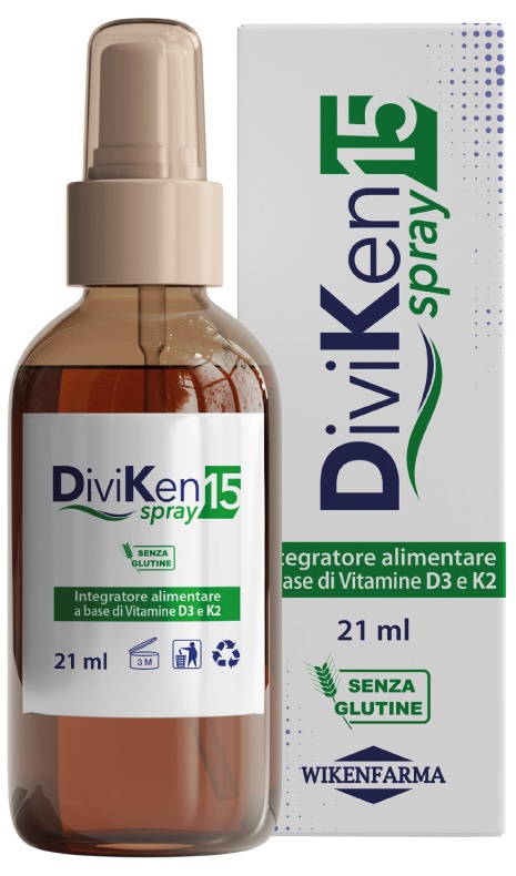 Wikenfarma Diviken 15 - Integratore spray Diviken Wikenfarma per la carenza di vitamine, 21 ml