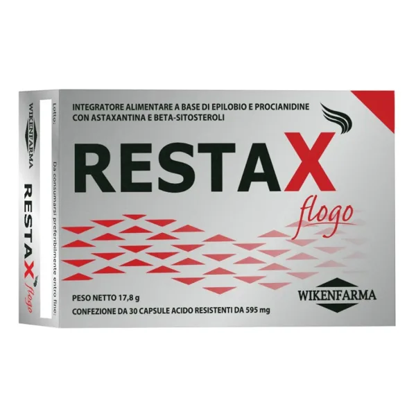 Restax Flogo Integratore Alopecia Androgenetica 30 Capsule