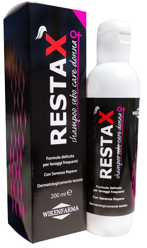 Restax Sebo Care Donna - Shampoo Wikenfarma Restax per la cute e i capelli grassi, 200 ml