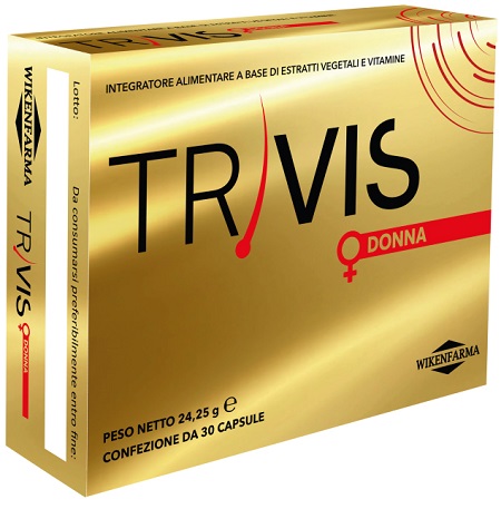 Wikenfarma Trivis Donna - Integratore anticaduta per i capelli, Trivis Donna 30 capsule
