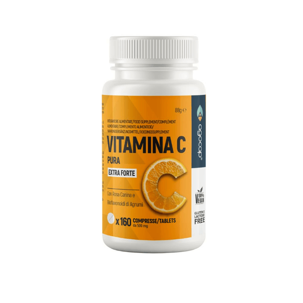 Agocap Vitamina C 1000mg Alto Assorbimento Bioflavonoidi Rosa Canina 160 Compresse