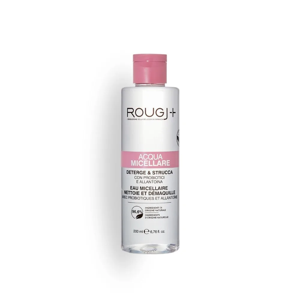 Rougj+ Detergenza Acqua Micellare Struccante e Detergente 200 ml
