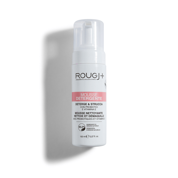 Rougj+ Mousse Detergente e Struccante Viso Delicato 150 ml