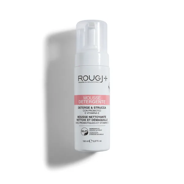Rougj+ Mousse Detergente e Struccante Viso Delicato 150 ml
