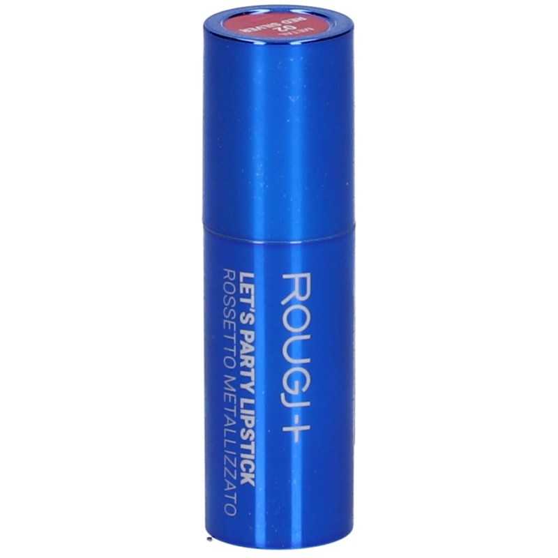 Rougj+ Let's Party Lipstick 02 Rossetto Metallizzato Rosso 1 Pezzo