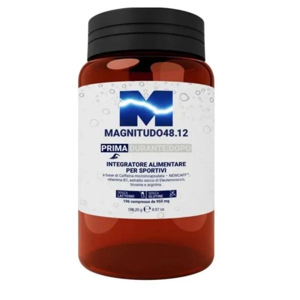 Magnitudo 48.12 con 196 Compresse Integratore Sportivi per Energia Concentrazione e Resistenza