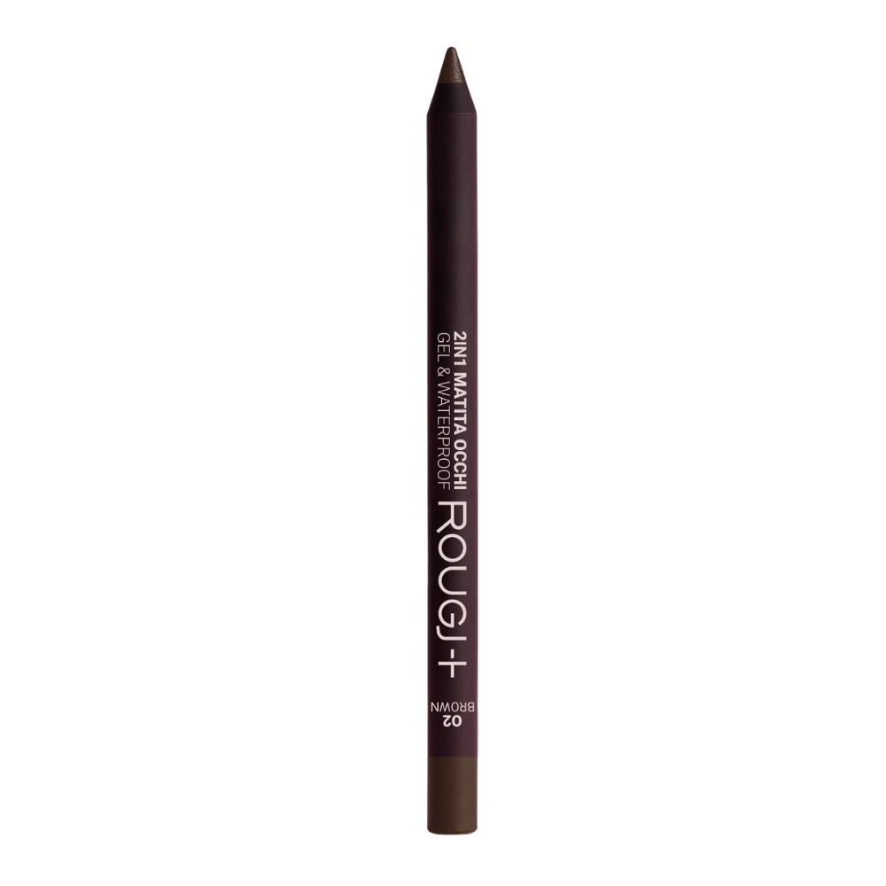 Rougj 2 in 1 Matita Occhi Gel e Waterproof colore 02 Brown, 1.23g — confronto prezzi