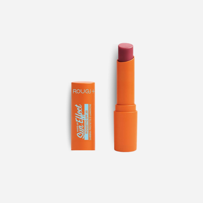 Rougj Rossetto SPF30 colore intenso e protezione solare colore 01 Nude Rose, 1 stick