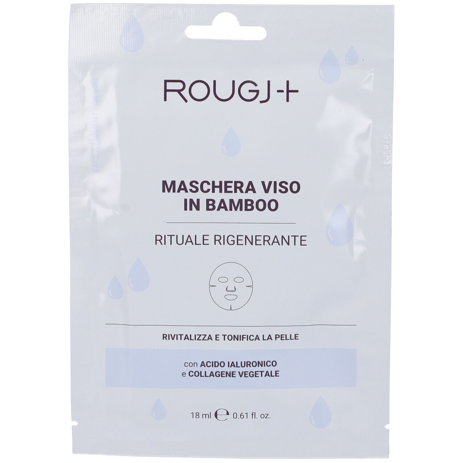 Rougj+ Maschera Viso Bamboo Rituale Rigenerante 18 ml viso