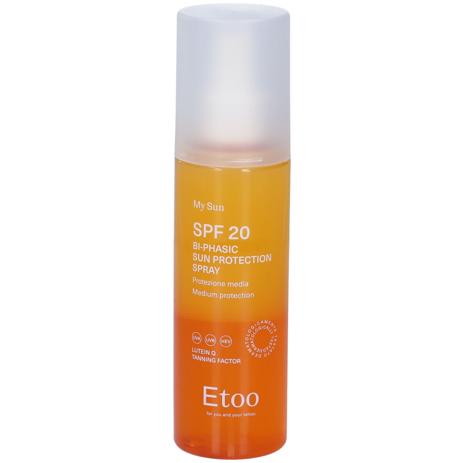 Etoo Biphasic Sun Protection Spray SPF 20 Bifasico Protezione Media 200 ml