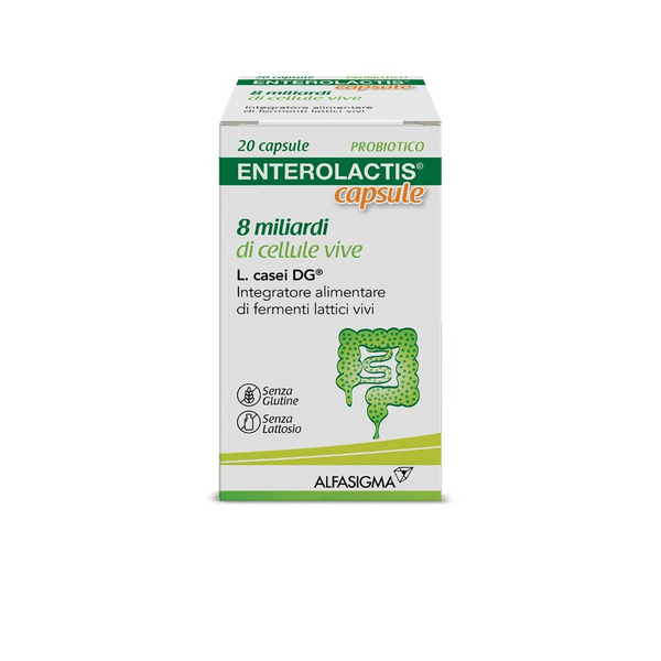 Enterolactis Integratore Fermenti Lattici e Probiotici per Intestino 20 Capsule — confronto prezzi
