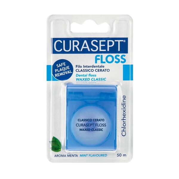 Curasept Floss Classico Cerato Filo Interdentale con Clorexidina 50 m — confronto prezzi