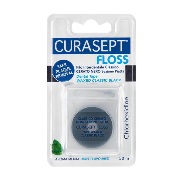 Curasept Floss Nero Cerato Filo Interdentale con Clorexidina 50 m — confronto prezzi