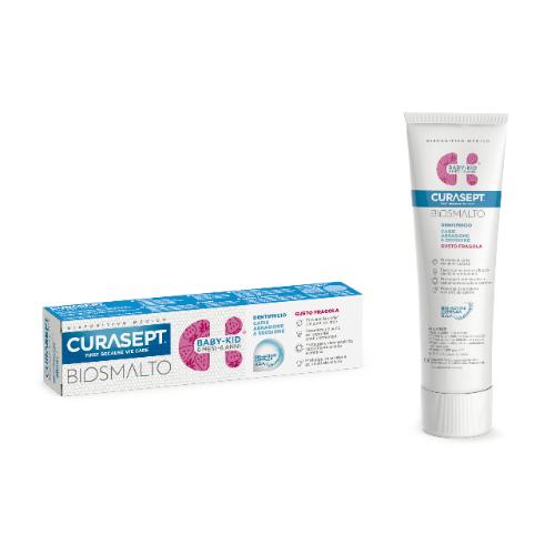 Curasept Biosmalto Baby-Kid Dentifrico Gusto Fragola 50 ml