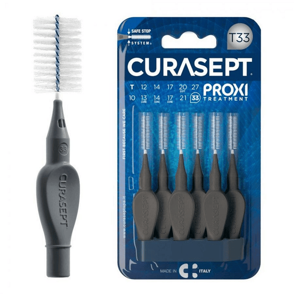 Curasept Proxi Treatment T33 Scovolino Antracite 6 pezzi — confronto prezzi