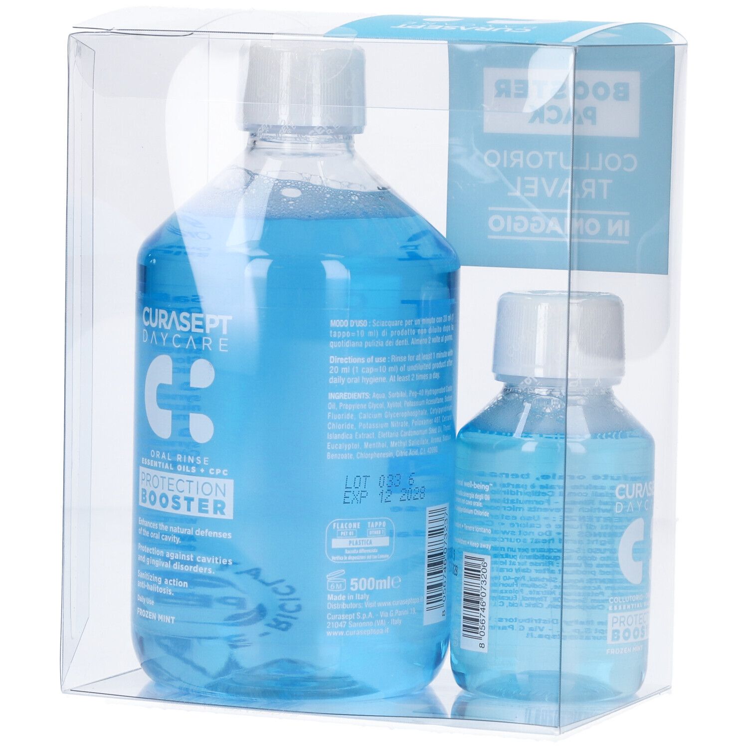 Curasept daycare booster collutorio frozen mint 500 ml + 100 ml