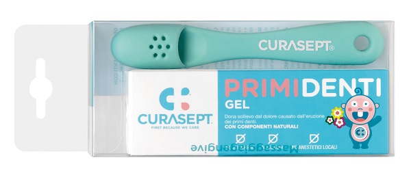 Curasept Primi Denti Kit Con Gel Gengivale Per Dentizione 20ml + Massaggiagengive — confronto prezzi
