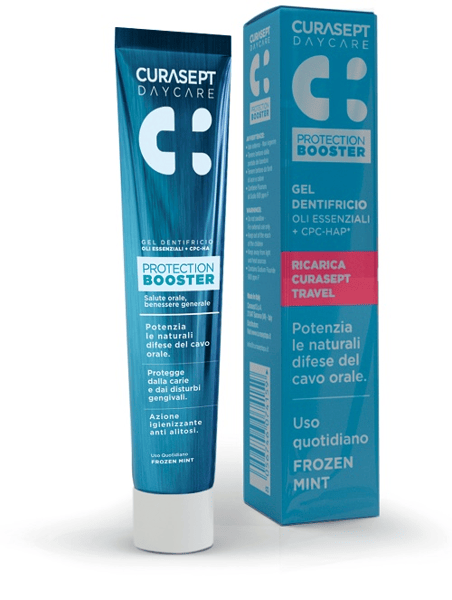 Curasept dentifricio daycare protezione booster frozen mint 20 ml — confronto prezzi
