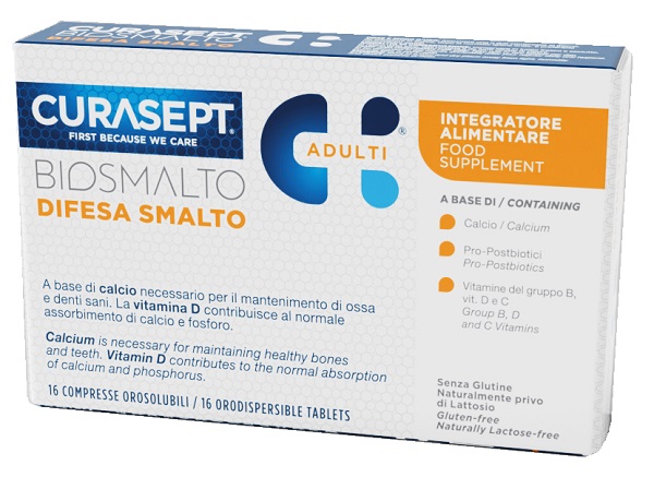 Curasept Biosmalto Difesa Smalto Integratore Per Il Benessere Dei Denti 16 Compresse Orosolubili — confronto prezzi
