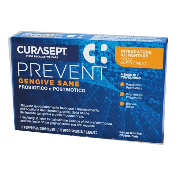 Curasept Prevent Gengive Sane Integratore Probiotico Orale 16 Compresse — confronto prezzi