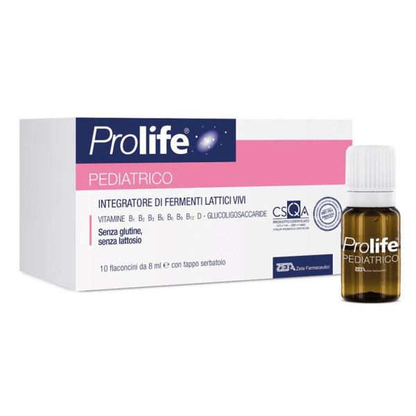 Prolife Pediatrico 10 Flaconcini Fermenti Lattici Vivi per Bambini