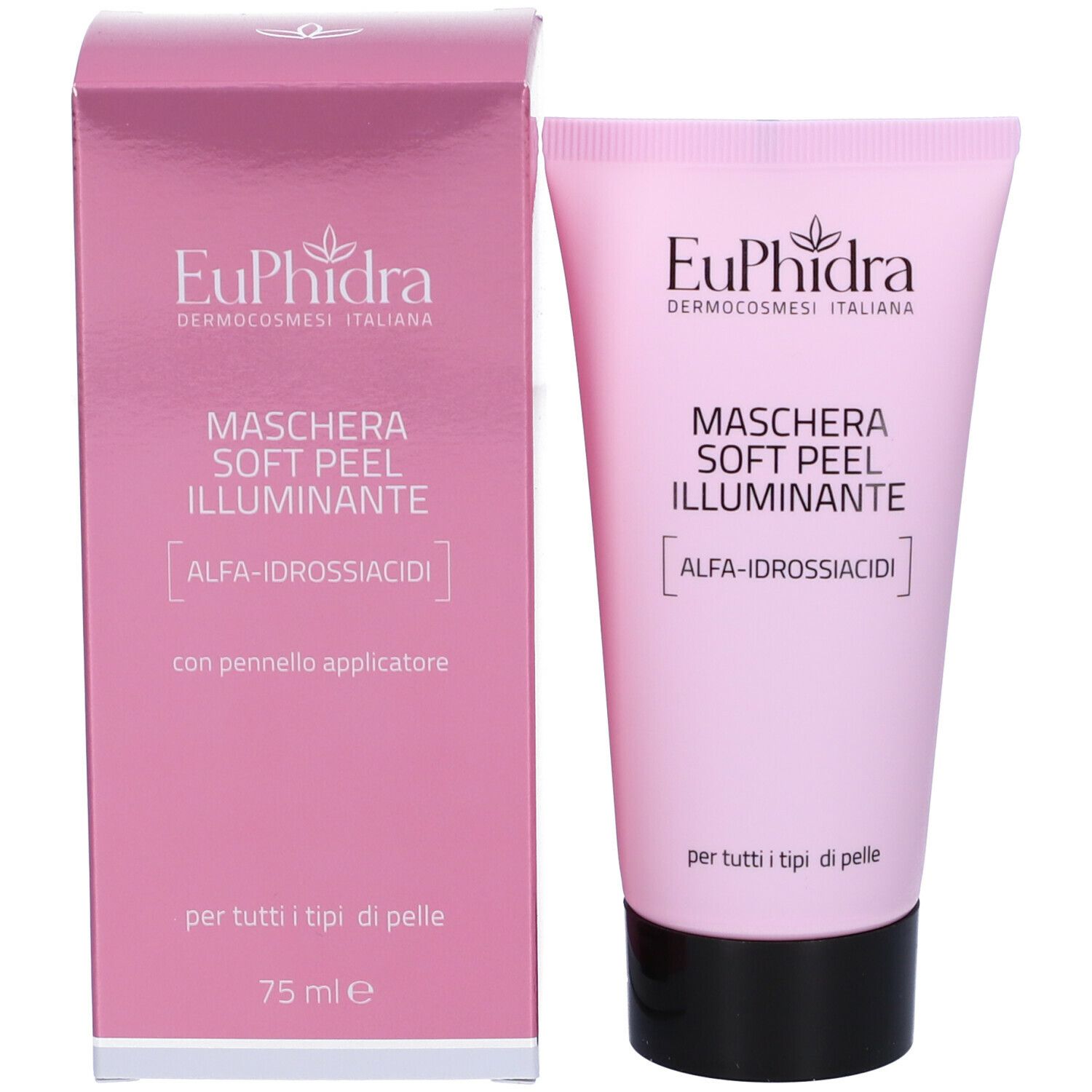 EuPhidra Maschera Soft Peel Illuminante con pennello applicatore 75ml