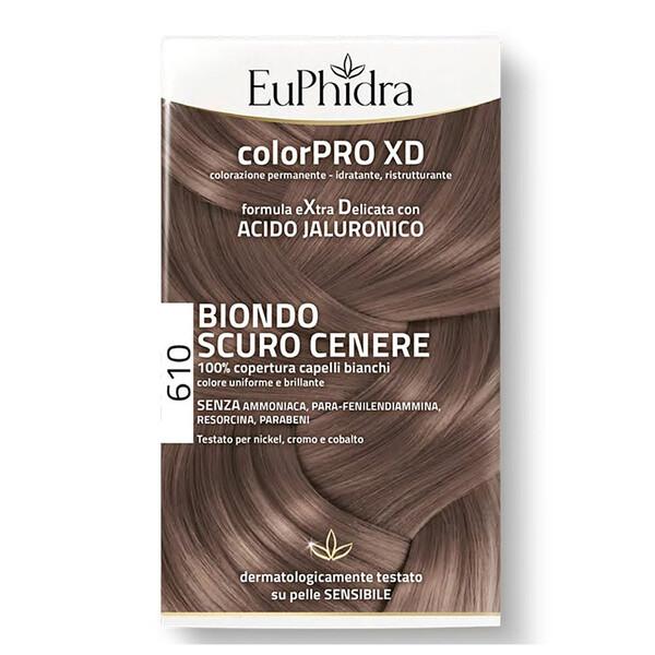 Euphidra ColorPRO XD 610 Biondo Scuro Cenere Tintura Extra Delicata