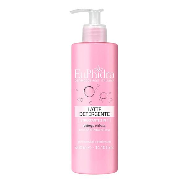 Euphidra Latte Detergente Struccante 2in1 400ml Formulazione Delicata