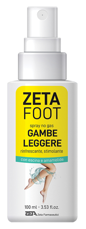 Zeta Farmaceutici ZetaFoot - Spray No Gas Gambe Leggere, 100ml