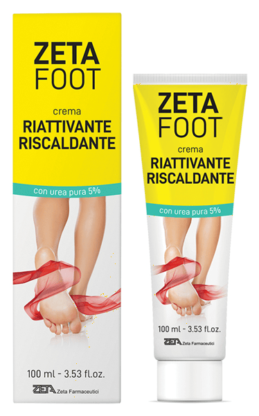 Zetafoot Crema Riattivante Riscaldante con Urea Pura 5% 100 ml