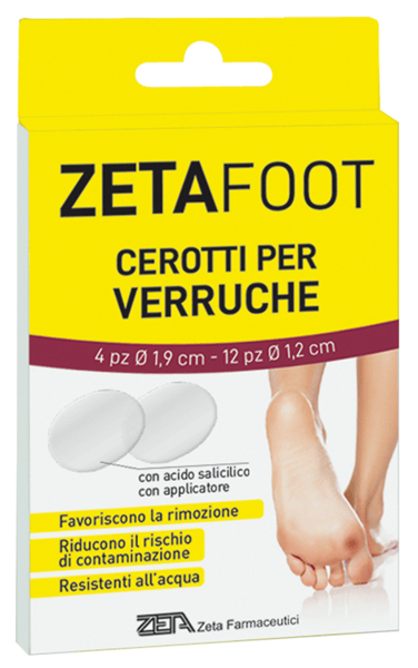Zetafoot Cerotti per Verruche Assortiti per la Rimozione Verruche 16 Pezzi