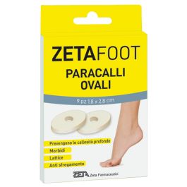 Zetafoot Paracalli Ovali Lattice 9 Pezzi Protegge Calli da Dolore e Sfregamenti