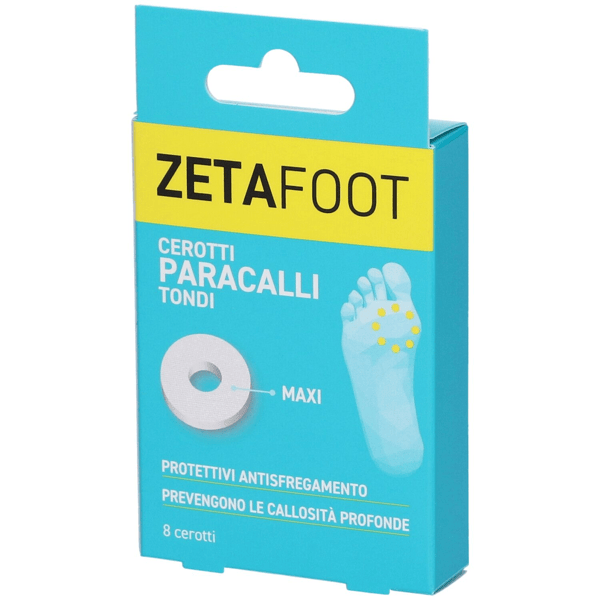 Zetafoot Paracalli Grandi Tondi Lattice 8 Pezzi Anti-Sfregamento Calli e Vesciche