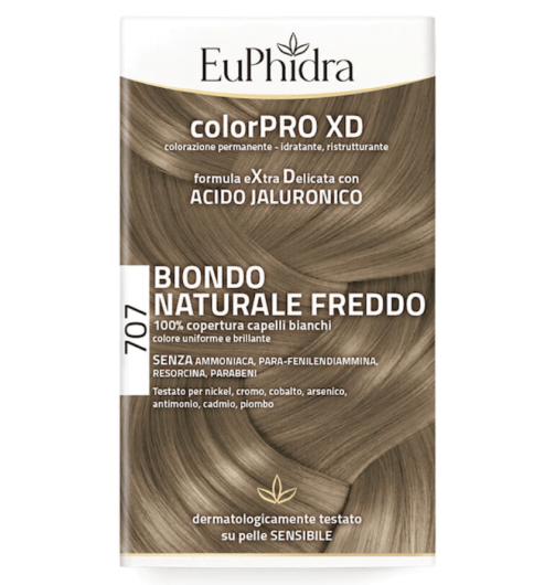 Euphidra ColorPRO XD 707 Biondo Naturale Freddo Tintura Per Capelli