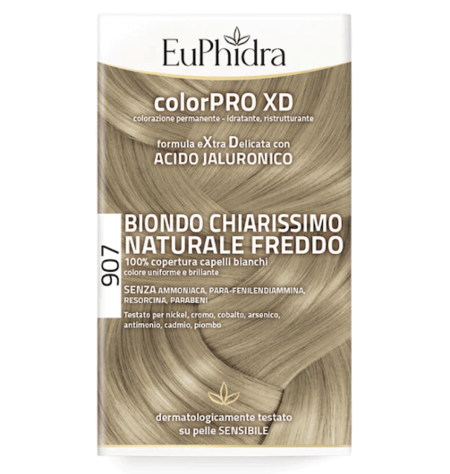 Euphidra ColorPRO XD 907 Biondo Chiarissimo Naturale Freddo Tintura Per Capelli