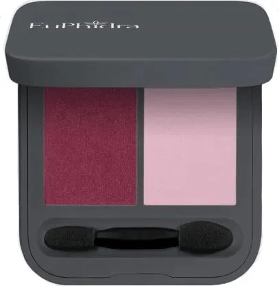 Euphidra Ombretto Duo Colore OD03 - Ombretti illuminanti ideali per smokey eyes - Nuance rosy - 4 g