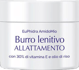 Euphidra AmidoMio - Burro Lenitivo Allattamento Vitamina E e Olio di Riso, 50ml