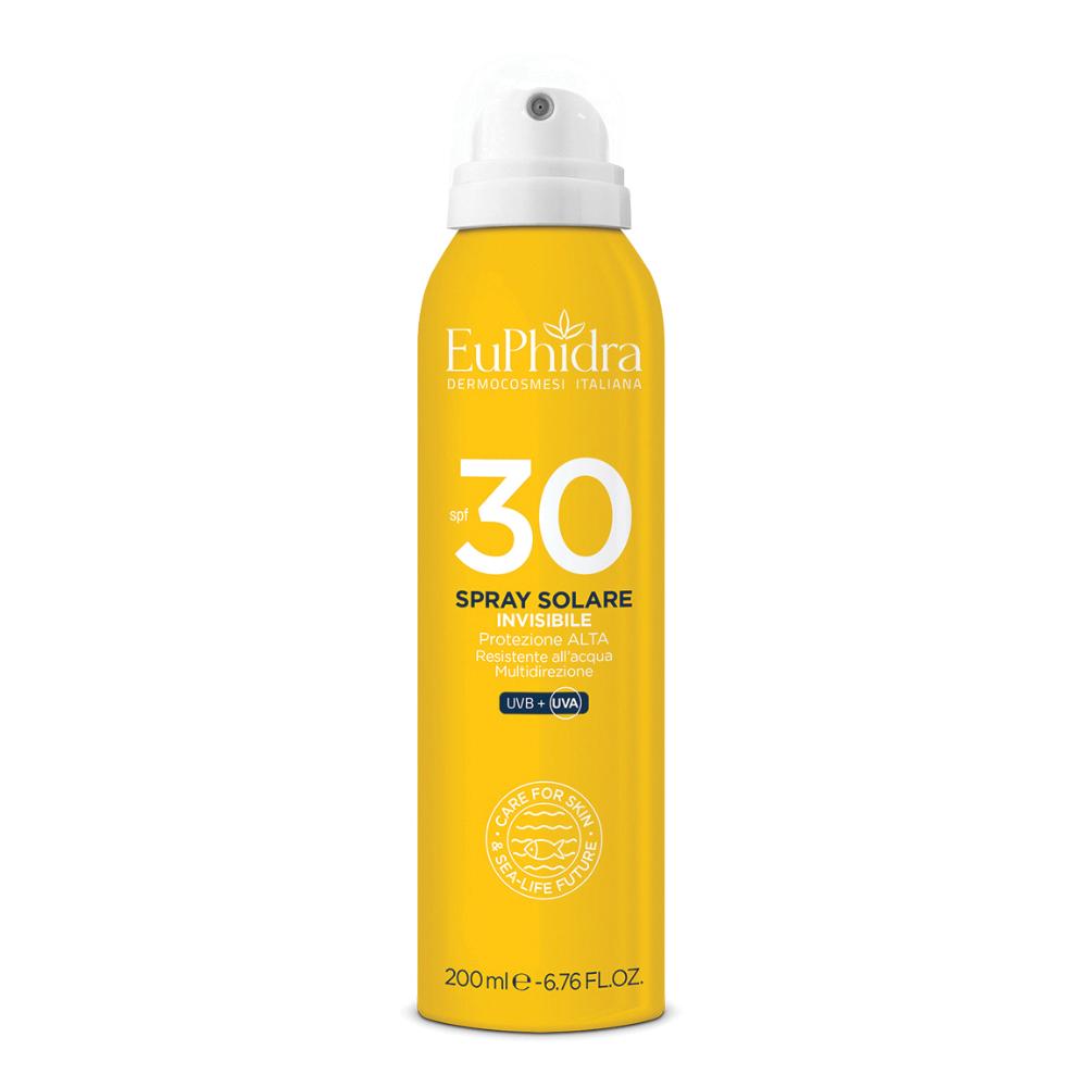 Euphidra Spray Solare Invisibile Spf 30 Protezione Solare Alta 200 ml