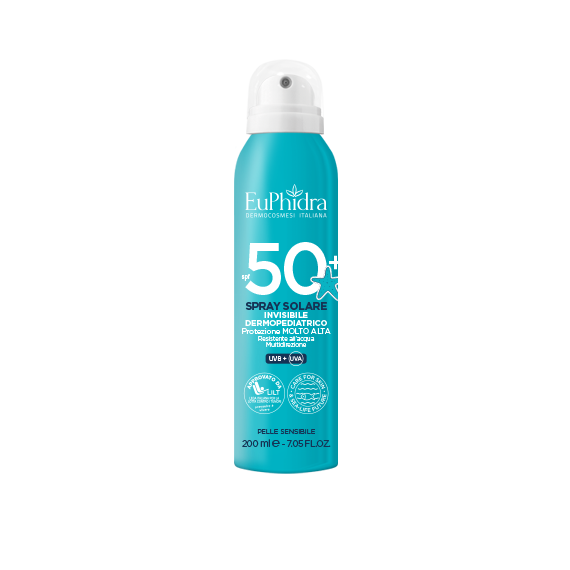 Euphidra kaleido spray invisibile bambini spf50+ 200 ml