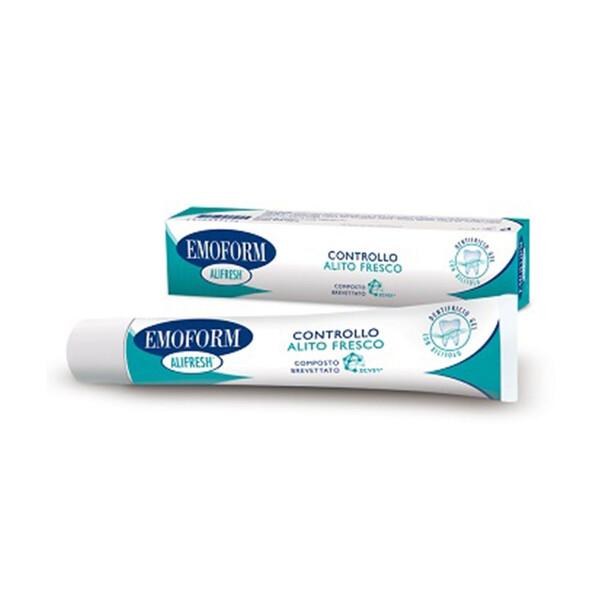 Emoform Dentifricio Alifresh per il Controllo dell'Alito Fresco Gusto Menta 75 ml