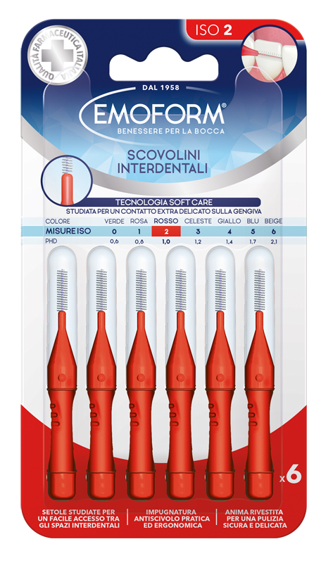 Emoform scovolino iso 2 rosso 6 pezzi — confronto prezzi