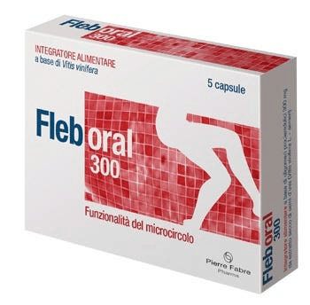 Fleboral 300 mg Integratore Microcircolo 5 Capsule