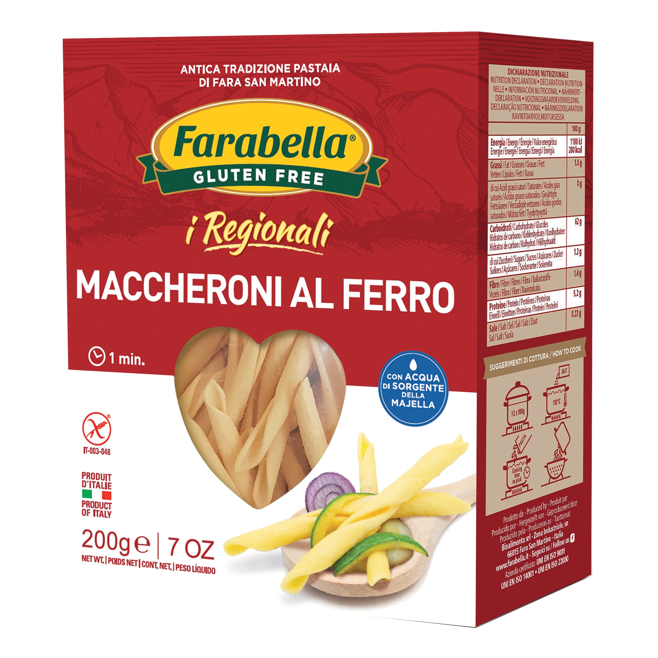 Farabella i regionali maccheroni ferro 200 g