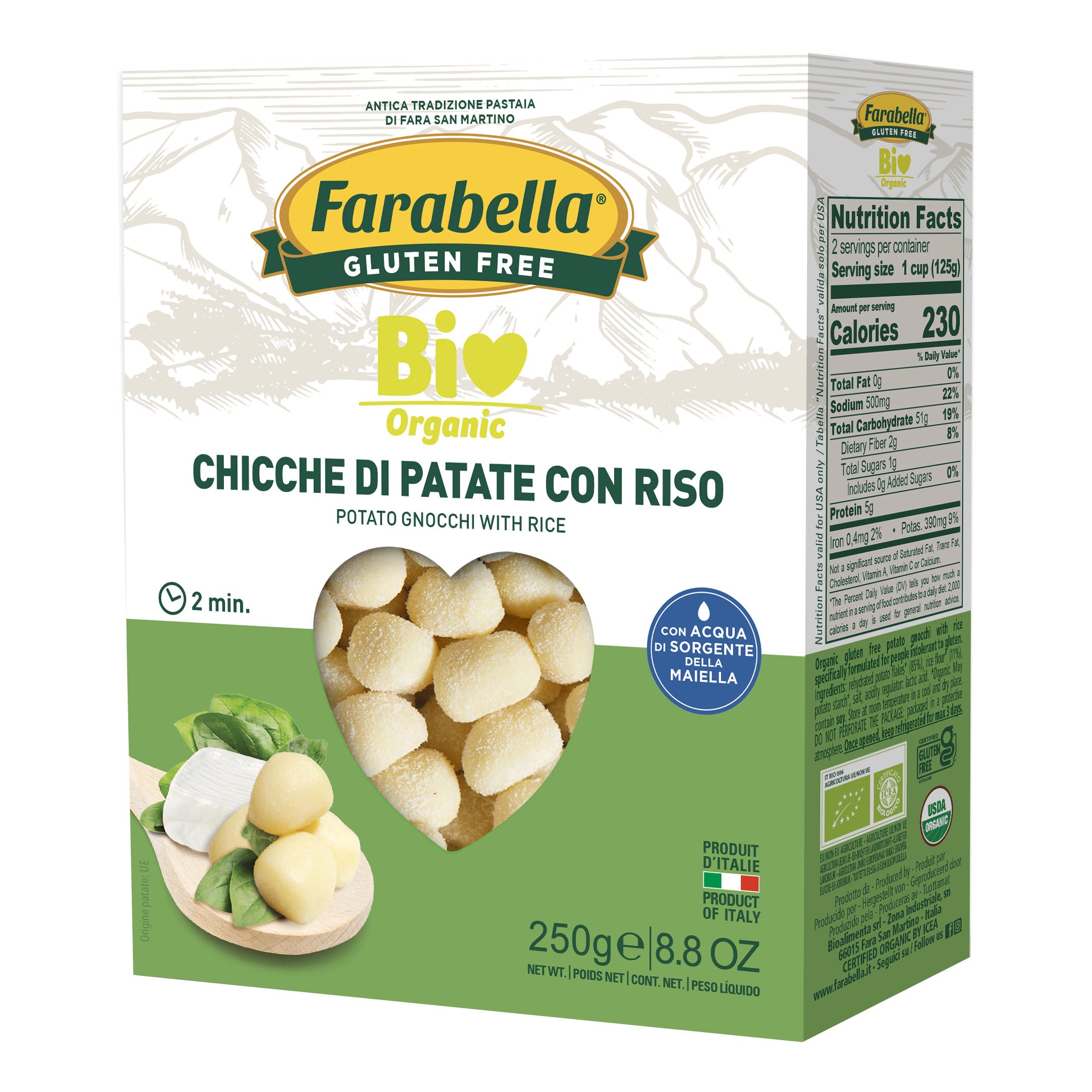 Farabella bio chicche di patate 250 g