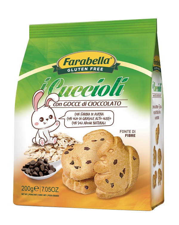 Farabella gluten free i cuccioli con gocce di cioccolato promo 200 g