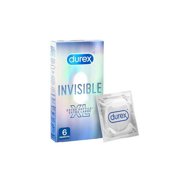 Durex Invisible XL Extra Sottili Extra Large 6 Profilattici — confronto prezzi