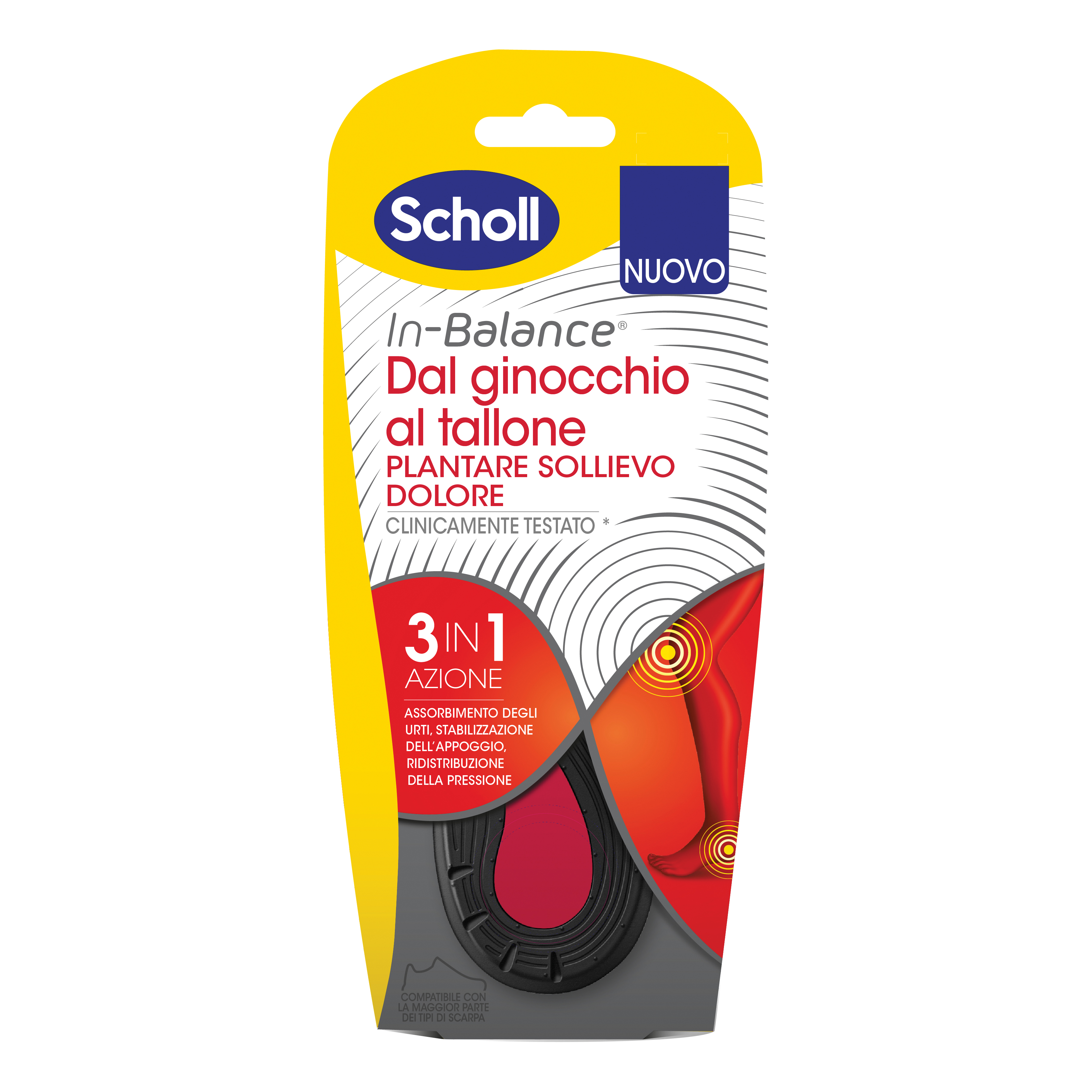 Plantare sollievo dolore da ginocchio a tallone scholl in balance everyday m — confronto prezzi