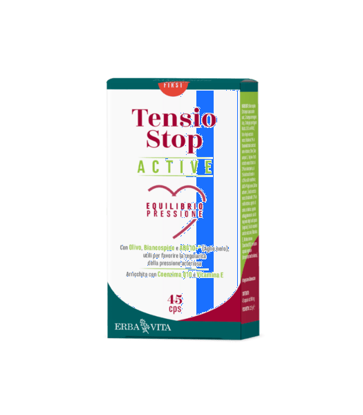 Erba Vita Tensio Stop Active Integratore Pressione Arteriosa 45 Capsule