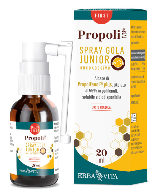 Propoli evsp spray gola junior gusto fragola 20 ml — confronto prezzi
